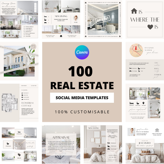 100 Real Estate Social Media Templates