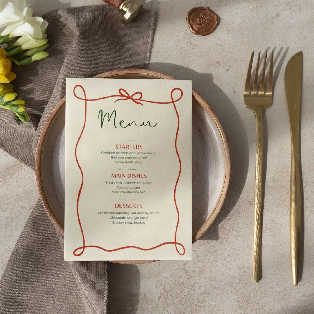 Christmas Menu Card – Site Vee