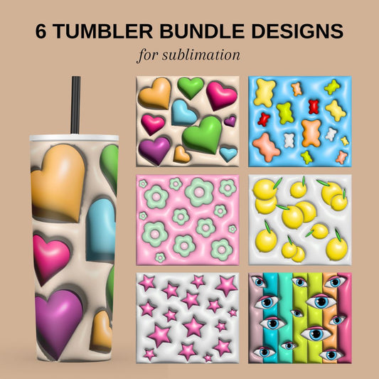 3D Designs Tumbler Wrapped