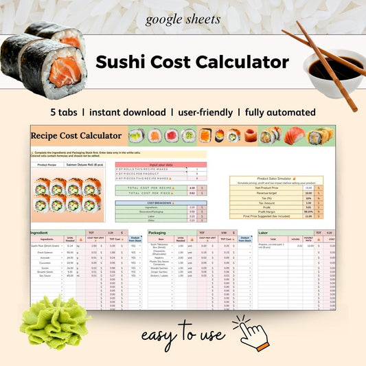 Sushi Cost Calculator