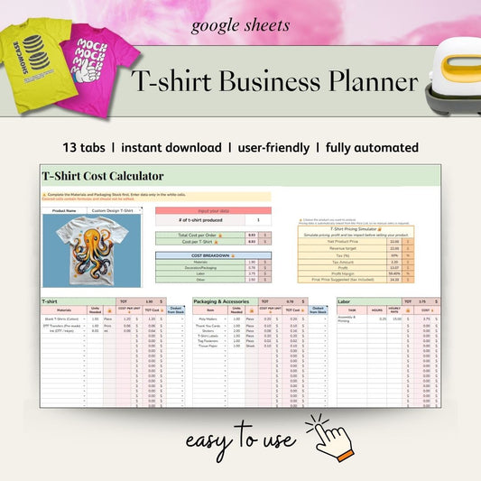 T-shirt Business Planner
