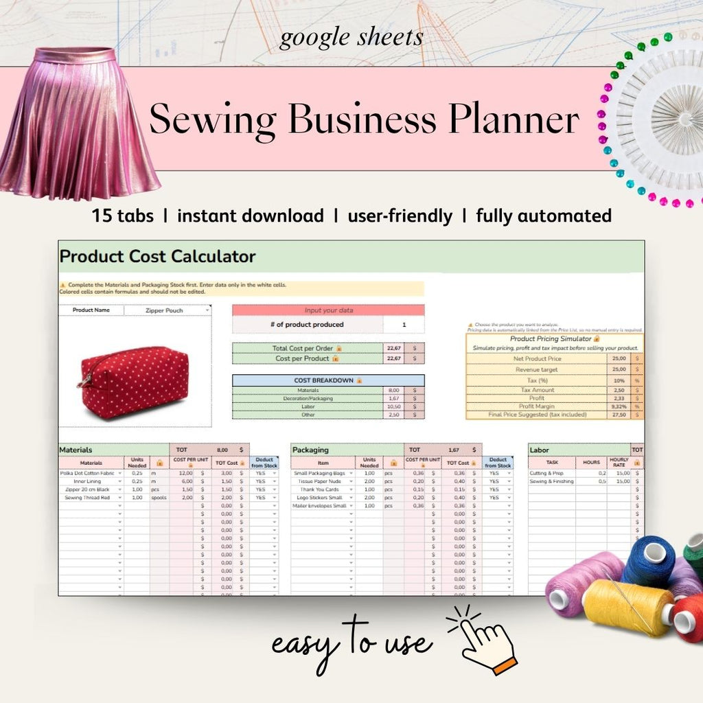 Sewing Business Planner