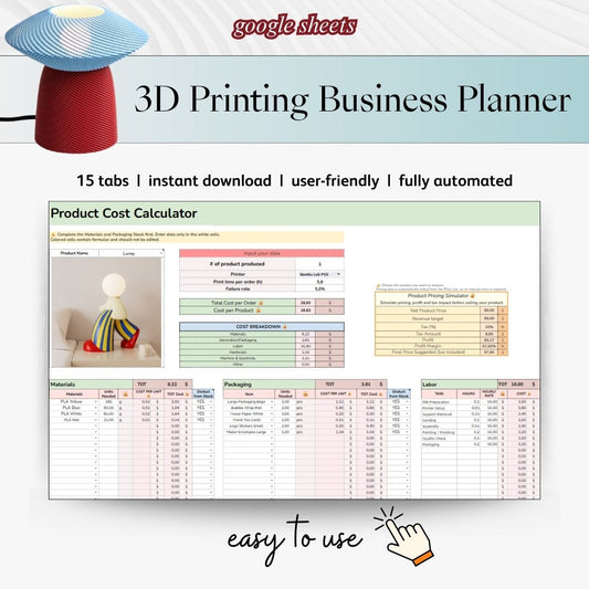 3D Printing Business Planner