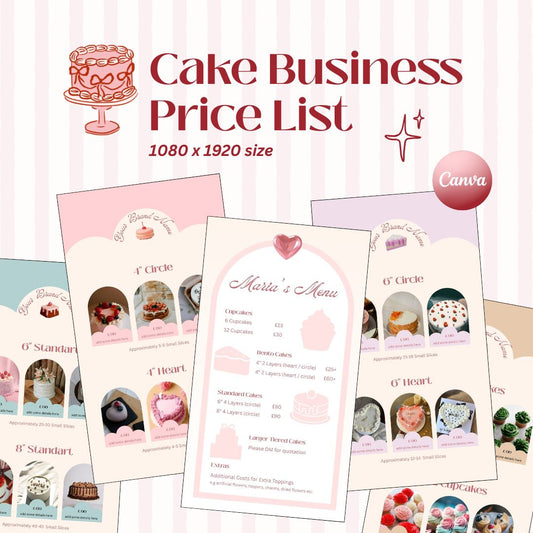 Cake Business-Price List