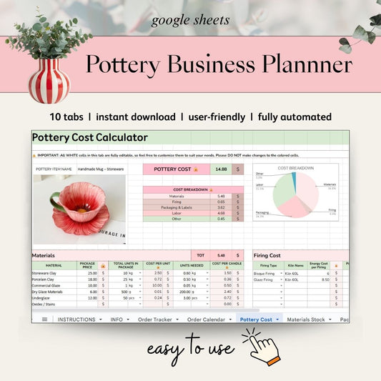 Pottery Business Planner