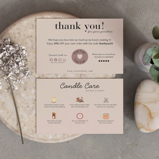 Candle Care Card