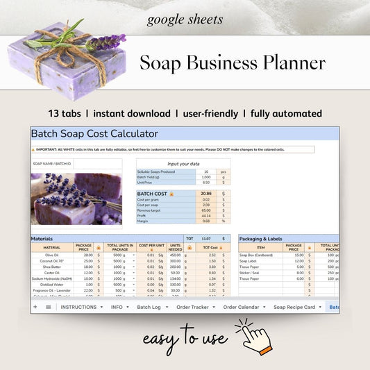 Soap Business Planner