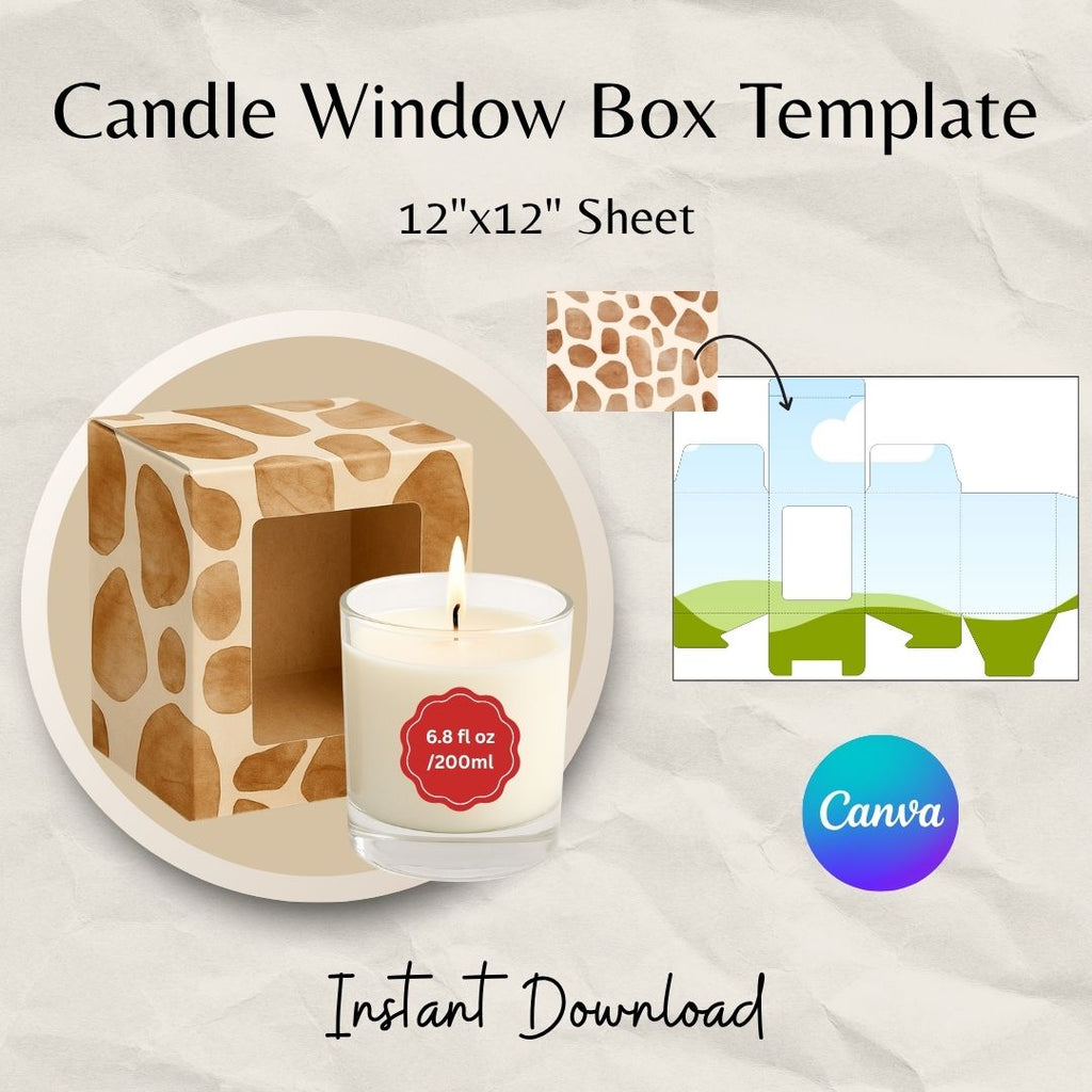 Candle Window Box Template