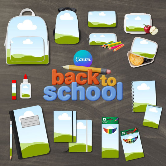 School Supply Mockup Bundle
