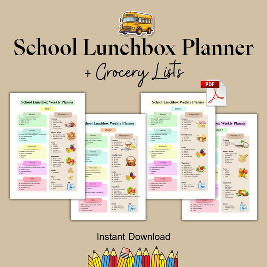Kids Lunchbox Planner