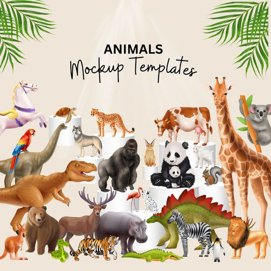 40 ANIMAL Mockup Templates for Event