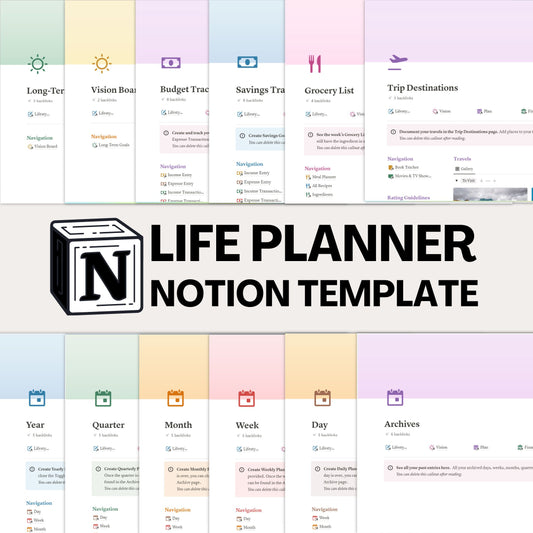 LIFE PLANNER NOTION TEMPLATE