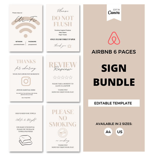 Airbnb Sign Bundle