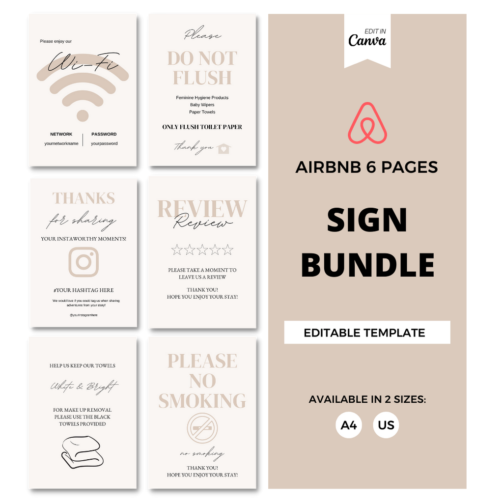 Airbnb Sign Bundle